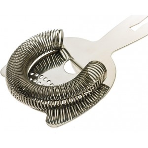 Barfly Heavy Duty Spring Bar Strainer, Stainless Steel
