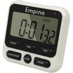 Digital Kitchen Timer - Empino Upgraded 24-Hours Cooking Timer Clock Countdown Multifunction with Big Digits, Loud Alarm, Magnetic Backing Stand, and Memory for Cooking Baking Exercise, White