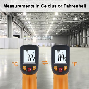 Ketotek Digital Infrared Thermometer Temperature Gun -58°F to 1112 °F(-50°C to 600°C) Handheld Non Contact IR Laser Thermometer KT600Y for Cooking Meat Refrigerator Pool Pizza Oven BBQ Food