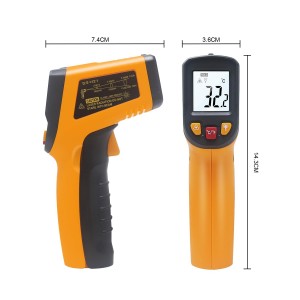 Ketotek Digital Infrared Thermometer Temperature Gun -58°F to 1112 °F(-50°C to 600°C) Handheld Non Contact IR Laser Thermometer KT600Y for Cooking Meat Refrigerator Pool Pizza Oven BBQ Food