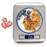 Moss and Stone Digital Kitchen Scale Food Multifunction Accuracy Digital Scale LCD Display 11 Lb 5 Kg, Food Scales Digital Weight Grams and Oz, Baking Scale, Stainless Steel Small Food Scale