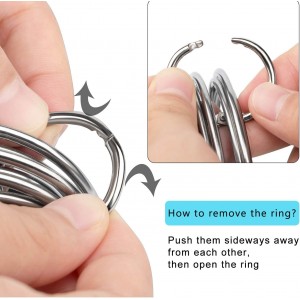 HULISEN Biscuit Cutter Set (5 Pieces/Set), Round Cookies Cutter with Handle, Professional Baking Dough Tools, Gift Package