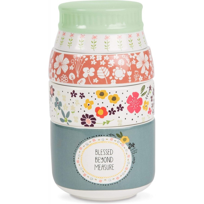 Pavilion - Love You More by Amylee Weeks 54217 Measuring Cup Set, Multicolor