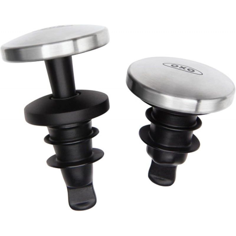 OXO SteeL Leakproof Expanding Wine Stopper (2 Pack)