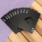 Card Bottle Opener, Yoption 10 Pcs Stainless Steel Credit Card Size Beer Bottle Can Cap Opener for Wallet Pocket Wedding Party Groomsmen Birthday Gifts