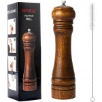 Wooden Pepper Mill Pepper Grinder Kit Manual mills Solid With Strong Adjustable Ceramic Grinders Set 8 Inches