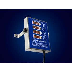 Precision Kitchen Timers for Cooking – 4 Channel Commercial Kitchen Timer Restaurant Kitchen Supplies – Stainless Steel Digital LED Chef Cooking Timer – Reminder Function, Loud Alarm, Blue