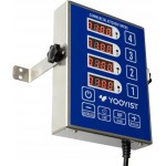 Precision Kitchen Timers for Cooking – 4 Channel Commercial Kitchen Timer Restaurant Kitchen Supplies – Stainless Steel Digital LED Chef Cooking Timer – Reminder Function, Loud Alarm, Blue