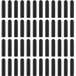 EBOOT 48 Pack Black Rubber Pourer Cap Liquor Bottle Pourer Cover Dispenser Spout Dust Covers