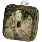 3dRose Pot Holder France, Provence Ancient walkways in the village of Vaison du Romaine, 8 by 8