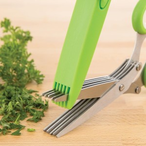 PrepSolutions Herb Shears - Stainless Steel Blades for Quick & Easy Herb Cutting, Comfort Grip Handles