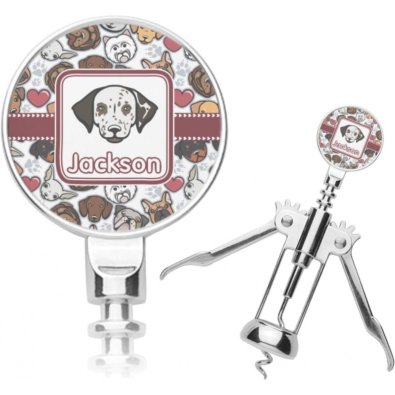 Personalized Dog Faces Corkscrew