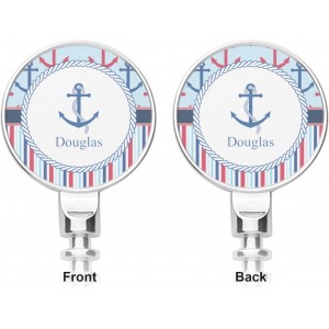 Personalized Anchors & Stripes Corkscrew
