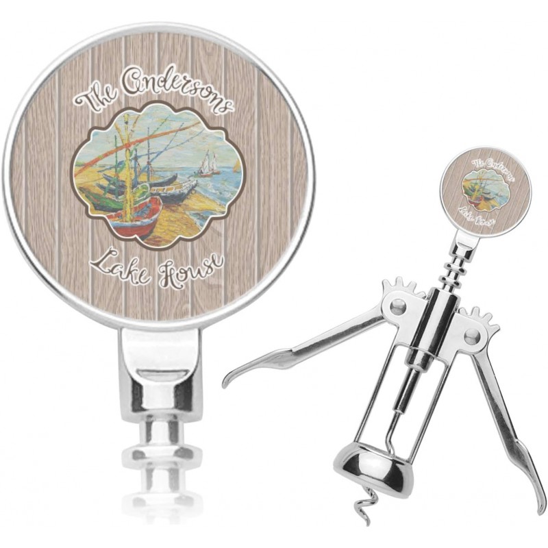 Personalized Lake House Corkscrew