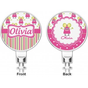 Personalized Pink Monsters & Stripes Corkscrew