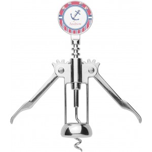 Personalized Sail Boats & Stripes Corkscrew