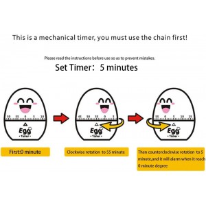Cute Kitchen Mechanical Egg Timer For Cooking
