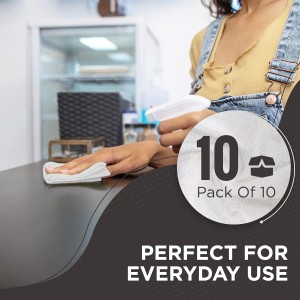 DecorRack 10 Pack 100% Cotton Wash Cloth, Luxurious Soft, 12 x 12 inch Ultra Absorbent, Machine Washable Premium Quality Washcloths, White (10 Pack)