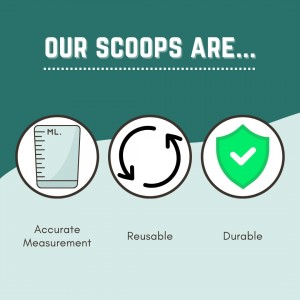 3 Tablespoon (1.5 Oz. | 43 mL) Long Handle Plastic Measuring Scoop for Coffee, Protein Powder, Pet Food, Spices, Grains, Dry Goods – Food-Grade BPA-Free (Pack of 1)