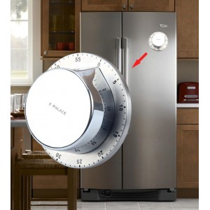 Kitchen Timer, 60 Minute Timer,Magnetic Loud Alarm,Mechanical Stainless Steel Cooking Timer (1pack)