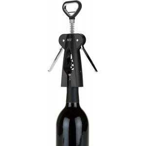 HOST Winged Corkscrew, Non-Stick Worm And Bottle Opener, 2-Blade Foil Cutter