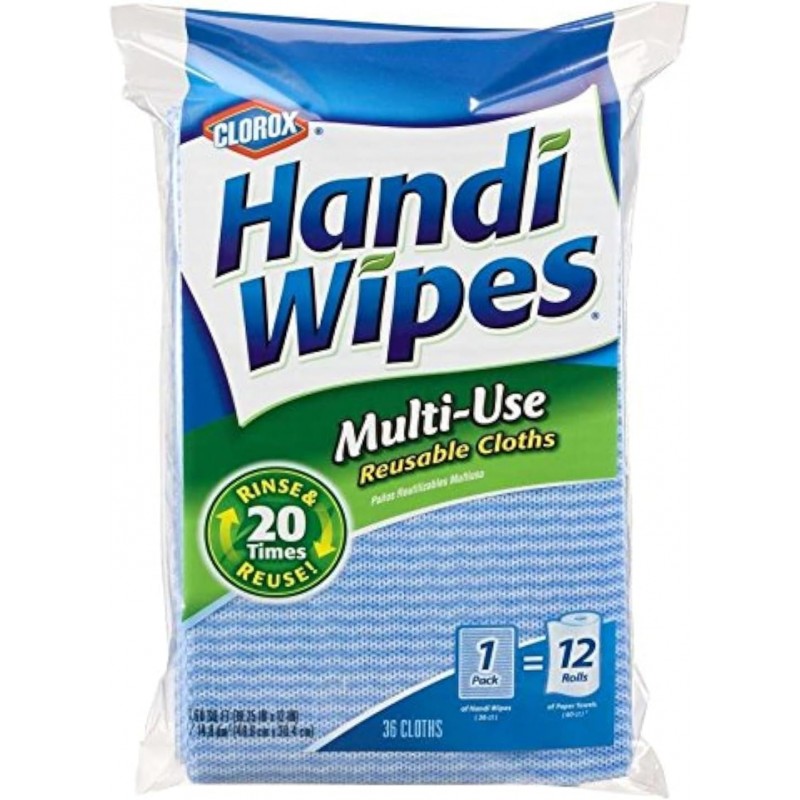 Handi Wipes Clorox Multi-Use Reuseable Cloths, 36 Count
