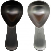 Coffee Scoop - Brushed Stainless Steel - 2 Tablespoon Capacity - Fits inside Airscape Canisters (Brushed Steel)