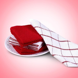 AMOUR INFINI Cotton Kitchen Dish Cloths Set of 8 – Highly Absorbent, Super Soft Premium Terry Cleaning Cloth (12