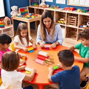 Mini Silicone Rolling Pin for Kids, Non-stick Surface Wood Handle, 9 Inch 2 Pack