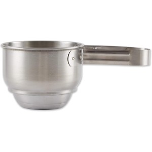 RSVP International Endurance® Stainless Steel Vintage One-Hand Sifter, 1 Cup | Top Cakes, Sift Flour, Marinade BBQ & More | Dishwasher Safe | Powder Sugar, Sift Flour, Spread Toppings & More