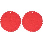Norpro Grip Silicone Jar Opener Potholder Trivet Red Non Slip Grip 566 (2-Pack)