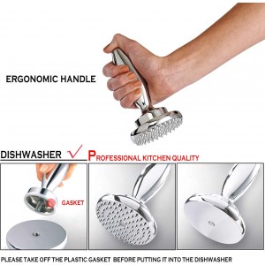 Reversible Meat Tenderizer and Pounder Dual Sided Meat Tenderizer Mallet Marinating Prep Tool