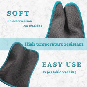 2Pcs Cotton and Neoprene Oven Pads Pot Holders with Pocket 8