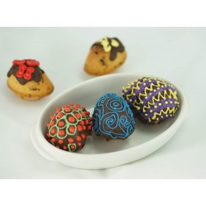 8 Cavity Silicone Egg Pan, Egg Tray, Egg Shape Ice Tray, Silicone Baking Supplies for Cake Decorating, Chocolate, Candy, Jello, Baking Pan for Muffin, Bread and More, Set of 2