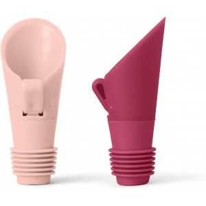 Houdini Flipper Wine Pourer Bottle Stoppers, Fits Types, ASSORTED