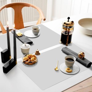 Super Kitchen Extra Large Multipurpose Silicone Nonstick Baking Mat, Pastry Mat, Heat Resistant Nonskid Table Mat, Countertop Protector, 23.4'' By 15.6''(Cool Gray)