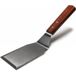 MANNKITCHEN Professional Grade Stainless Steel Spatula Perfect for Cast Iron Skillets and Flat Top Grills (MK21680)