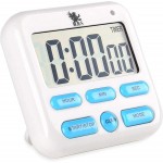 H&S Digital Kitchen Timer for Cooking - Magnetic Countdown Timer with Large LCD Display & Loud Alarm - Oven Timers with Alarm - Stop Watch Clock for Food
