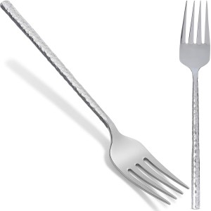 Carlisle FoodService Products 60202 Hammered Stainless Steel Cold Meat Fork, 12