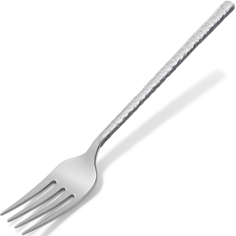 Carlisle FoodService Products 60202 Hammered Stainless Steel Cold Meat Fork, 12