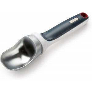 Zyliss E980087 Ice Cream Scoop, 18.5cm/7.25in, Aluminium, Grey, Scoop for Ice Cream/Gelato/Clotted Cream/Sorbet/Mashed Potato, Dishwasher Safe