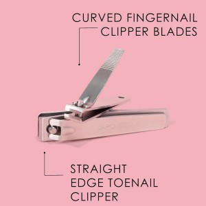 JAPONESQUE Fingernail & Toenail Clippers Set with Salon Quality Sharp Blades Made from Stainless Steel