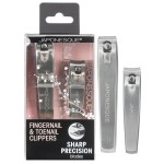 JAPONESQUE Fingernail & Toenail Clippers Set with Salon Quality Sharp Blades Made from Stainless Steel