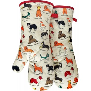 Oven Mitts Cotton Fashion Cute Dog Desig...
