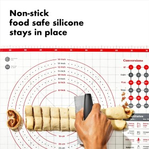 OXO Good Grips Non-Slip Silicone Pastry Mat with Built-In Measurements