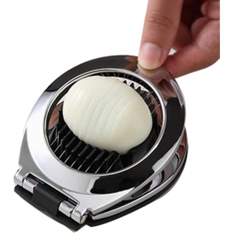 Stainless Steel Egg Slicer With 3 Slicing Styles