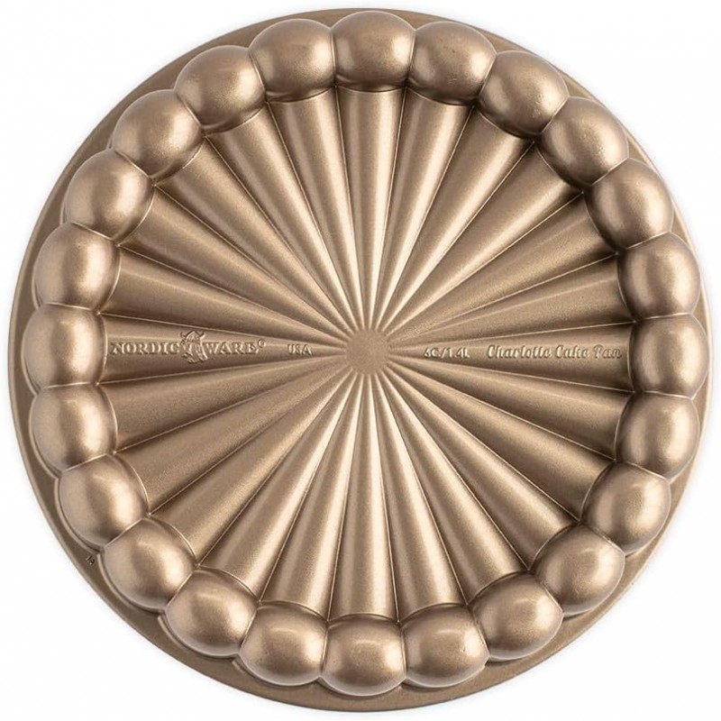 Nordic Ware Charlotte Cake Pan, 6-Cup/1.4 Liters, Toffee