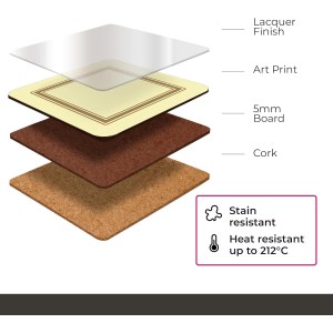 Pimpernel Coasters, One Size, Multi Color