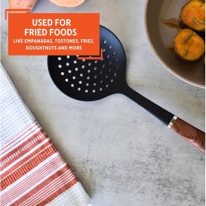 IMUSA USA Nylon Skimmer with Woodlook Handle