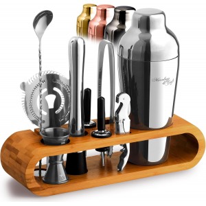 Mixology & Craft Cocktail Shaker Set wit...